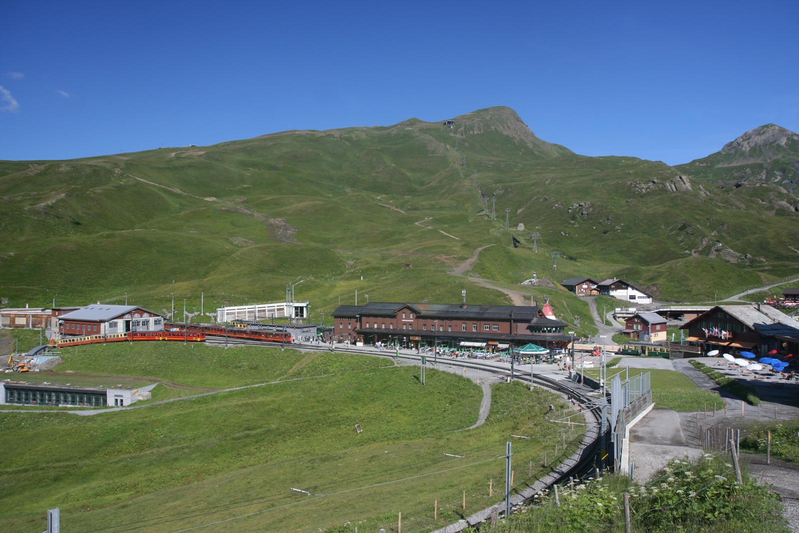 Jungfraù - Jungfraujoch la stazione ferroviaria più alta d'Europa 3454 m.