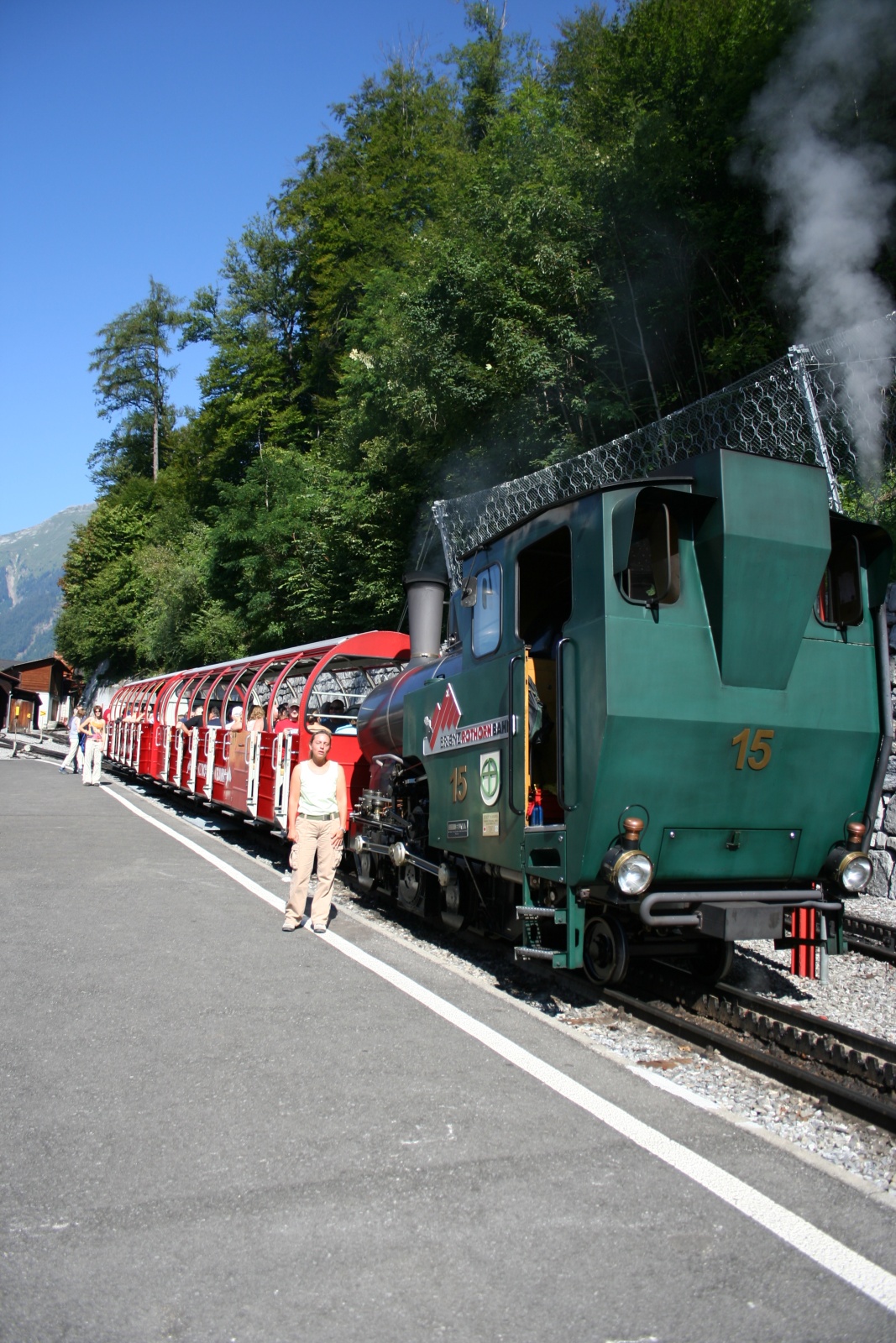BRIENZ - Fantastica ferrovia in mezzo al verde della montagna