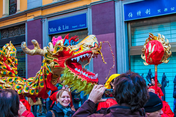 Capodanno cinese in via Paolo Sarpi a Milano. 2013